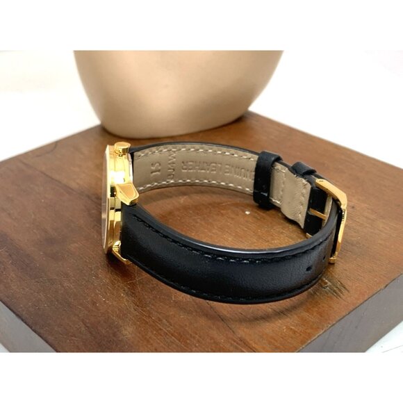 Movado Women's Watch 0607275 Swiss Quartz Gold Museum Black Dial Leather Band - Picture 9 of 14